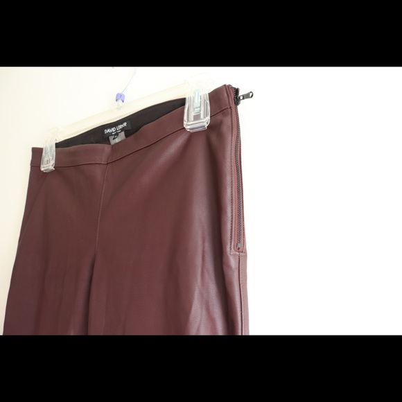 🖤David Lerner Faux leather straight leg pants🖤 - Picture 5 of 7